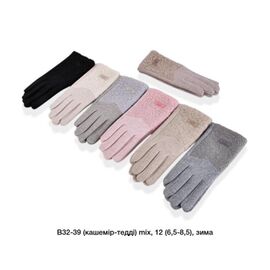Фотография Перчатки утеплённые женские B32-39 mix р.6.5-8.5 "Descarrilado" недорого оптом от прямого поставщика