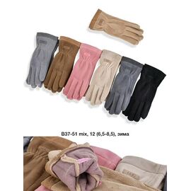 Фотография Перчатки утеплённые женские B37-51 mix р.6.5-8.5 "Descarrilado" недорого оптом от прямого поставщика