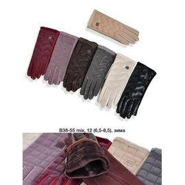 Фотография Перчатки утеплённые женские B38-55 mix р.6.5-8.5 "Descarrilado" недорого оптом от прямого поставщика