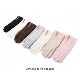 Фотография Перчатки утеплённые женские BRA3 mix р.6.5-8.5 "Descarrilado" недорого оптом от прямого поставщика