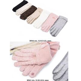 Фотография Перчатки утеплённые женские BRA4 mix р.6.5-8.5 "Descarrilado" недорого оптом от прямого поставщика
