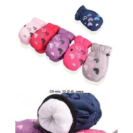 Рукавиці дитячі на дівчинку C9 mix р.2-4 "Descarrilado" недорого оптом від прямого постачальника