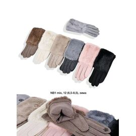 Фотография Перчатки утеплённые женские NB1 mix р.6.5-8.5 "Descarrilado" недорого оптом от прямого поставщика