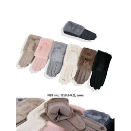 Фотография Перчатки утеплённые женские NB3 mix р.6.5-8.5 "Descarrilado" недорого оптом от прямого поставщика