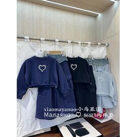 Костюм дитячий спортивний теплий на дівчинку 86113 navy р.120-160 "Delfinka" недорого оптом від прямого постачальника