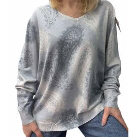 Светр жіночий 25240 grey р.46-52 "PULSE" недорого оптом від прямого постачальника