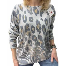 Светр жіночий 25242 l.grey р.46-52 "PULSE" недорого оптом від прямого постачальника