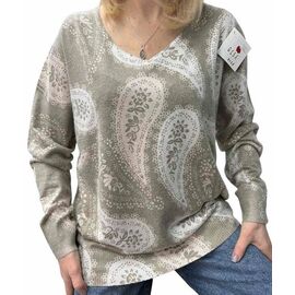 Фотография Свитер женский 25240 khaki р.46-52 "Elena&Vika" недорого оптом от прямого поставщика