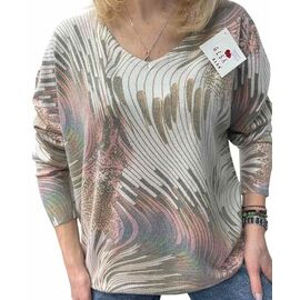 Фотография Свитер женский 25241 beige р.46-50 "Elena&Vika" недорого оптом от прямого поставщика