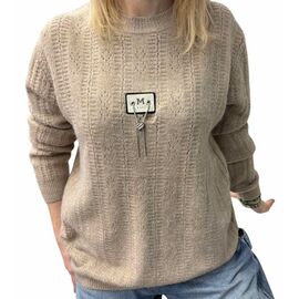 Фотография Свитер женский 25416 beige р.46-52 "Elena&Vika" недорого оптом от прямого поставщика