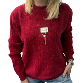 Фотография Свитер женский 25416 red р.46-52 "Elena&Vika" недорого оптом от прямого поставщика