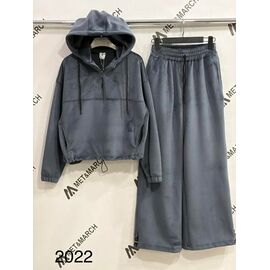 Костюм спортивний жіночий 2022 grey р.S-L "Met&March" недорого оптом від прямого постачальника