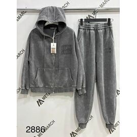 Костюм спортивний жіночий теплий 2886 grey р.S-L "Met&March" недорого оптом від прямого постачальника