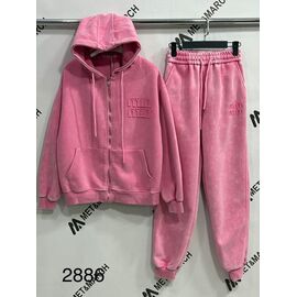 Костюм спортивний жіночий теплий 2886 pink р.S-L "Met&March" недорого оптом від прямого постачальника
