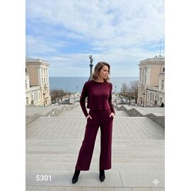 Фотография Костюм женский тёплый 5301 wine р.one size "Met&March" недорого оптом от прямого поставщика