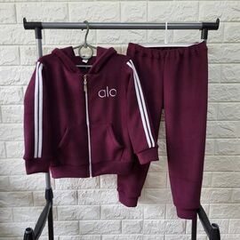 Костюм дитячий спортивний теплий на дівчинку PR610 wine р.5-8 "Proschenko" недорого оптом від прямого постачальника