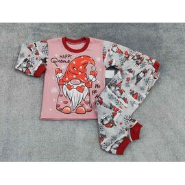 Піжама дитяча тепла на дівчинку PR613 peach р.28-36 "Proschenko" недорого оптом від прямого постачальника