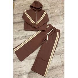 Костюм дитячий спортивний теплий на дівчинку PR634 brown р.9-13 "Proschenko" недорого оптом від прямого постачальника