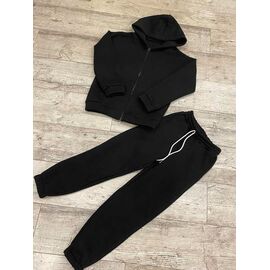 Костюм дитячий спортивний теплий на дівчинку PR636 black р.8-12 "Proschenko" недорого оптом від прямого постачальника