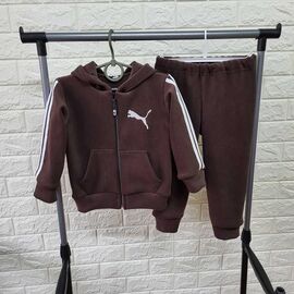 Костюм дитячий спортивний теплий на хлопчика PR642 brown р.26-30 "Proschenko" недорого оптом від прямого постачальника