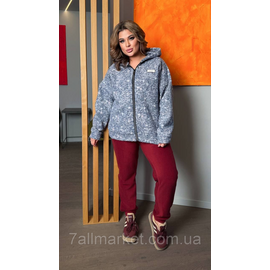 Костюм жіночий спортивний фліс + баранчик на флісі (46-60) "LADA" недорого від прямого постачальника