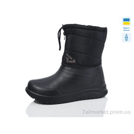 Чоботи з піни жіночі Зима D391-1A чорний (6 пар р.37-41) "Inblue" недорого оптом від прямого постачальника