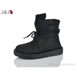 Фотография Дутики женские утепленные зима B02 black (8 пар р.36-41) "Aba" недорого оптом от прямого поставщика