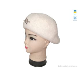 Кепка жіноча Весна/осінь Кенголка 0596 білий (4 шт. р.сітка56-60) "Mabi" недорого оптом від прямого постачальника