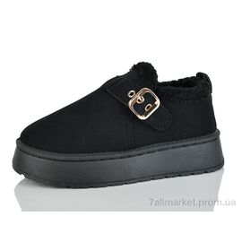Уггі жіночі утеплені Зима CL2512 чорний (8 пар р.37-42) "Lot Shoes" недорого оптом від прямого постачальника