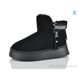 Уггі жіночі утеплені Зима CL2525 чорний (8 пар р.37-42) "Lot Shoes" недорого оптом від прямого постачальника