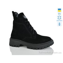 Черевики жіночі стильні Зима 5-6 чорний з. зима (6 пар р.37-41) "Sali" недорого оптом від прямого постачальника