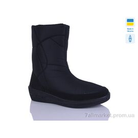 Дутики жіночі утеплені Зима 1105 чорний (8 пар р.36-41) "DeMur" недорого оптом від прямого постачальника