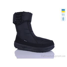 Дутики жіночі утеплені Зима 207-5 чорний (8 пар р.36-41) "DeMur" недорого оптом від прямого постачальника