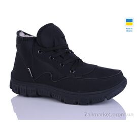 Фотография Ботинки женские стильные зима 1112 чорний чорна підошва (6 пар р.36-41) "DeMur" недорого оптом от прямого поставщика