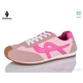 Кросівки жіночі модні Весна/осінь 2027-5-2 pink (8 пар р.36-41) "Gollmony" недорого оптом від прямого постачальника