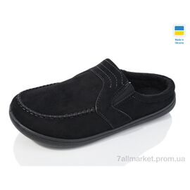 Фотография Тапки мужские домашние Весна/осень Тч02 чорний (8 пар р.41-46) "Крок" недорого оптом от прямого поставщика