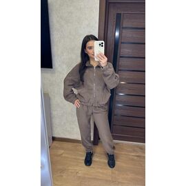 Костюм спортивний жіночий 088 brown р.42-50 "VALENTINA" недорого оптом від прямого постачальника