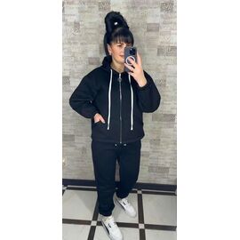 Костюм спортивний жіночий 091 black р.48-56 "VALENTINA" недорого оптом від прямого постачальника