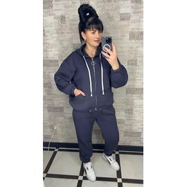 Костюм спортивний жіночий 091 navy р.48-56 "VALENTINA" недорого оптом від прямого постачальника