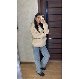 Фотография Худи женское 1 beige р.42-48 "VALENTINA" недорого оптом от прямого поставщика