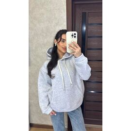 Фотография Худи женское 1 grey р.42-48 "VALENTINA" недорого оптом от прямого поставщика