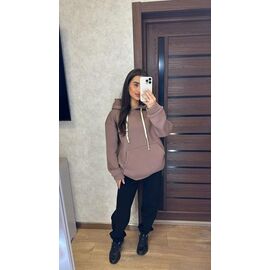 Костюм спортивний жіночий VL121 brown р.42-50 "VALENTINA" недорого оптом від прямого постачальника