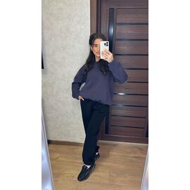 Костюм спортивний жіночий VL125 navy р.42-50 "VALENTINA" недорого оптом від прямого постачальника