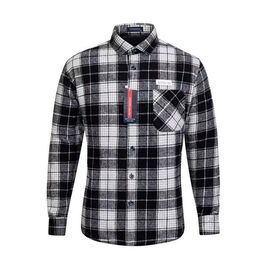 Фотография Рубашка мужская тёплая W2567 black р.XL-5XL "Verton" недорого оптом от прямого поставщика