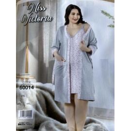 Фотография Комплект женский DS405-60014 grey р.2XL-4XL "DONELLA" недорого оптом от прямого поставщика