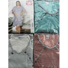 Нічня жіноча DS410-92 brown р.2XL-4XL "DONELLA" недорого оптом від прямого постачальника