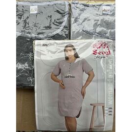 Нічня жіноча DS412-3297 black р.2XL-4XL "DONELLA" недорого оптом від прямого постачальника