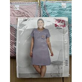 Нічня жіноча DS421-3298 green р.M-XL "DONELLA" недорого оптом від прямого постачальника