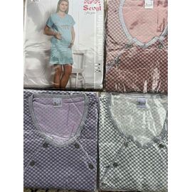 Нічня жіноча DS431-3292 brown р.2XL-4XL "DONELLA" недорого оптом від прямого постачальника