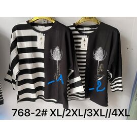 Фотография Свитер женский 768-1 black р.XL-4XL "Kaffir Lily" недорого оптом от прямого поставщика